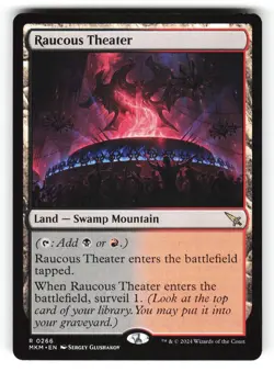 Raucous Theater #266 (NM) (MKM) (Non-Foil) Murders MTG Magic - Image 1