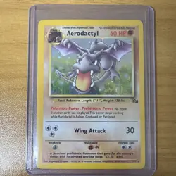 Aerodactyl #1/62 - Fossil Unlimited - Holo - LP Lightly Played Pokemon - Image 1