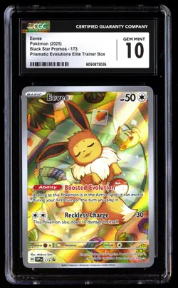 CGC 10 Eevee 173 Pokemon Black Star Promos 2025 English - Image 1