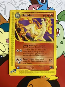 Pokemon TCG Rapidash 51 Black Star Promo LP - Image 1