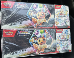 (2) Pokemon Sam's Club Prismatic Evolutions Surprise Box + Booster Bundle Lot - Image 1