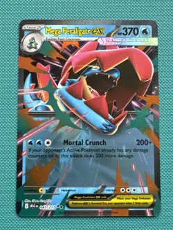 Pokemon TCG Mega Feraligatr Ex 043/217 Ascended Heroes - Pack Fresh - Image 1