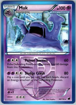 Muk 46/116 Rare Plasma Freeze Pokemon NM - Image 1