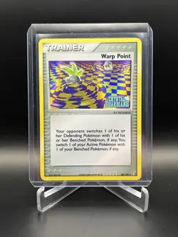 Warp Point 84/100 Pokemon TCG EX Crystal Guardians Reverse Holo Stamped - LP - Image 3