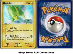 2006 Pokemon, EX Crystal Guardians, #52/100 Electrike, Reverse Holo Common - Image 1