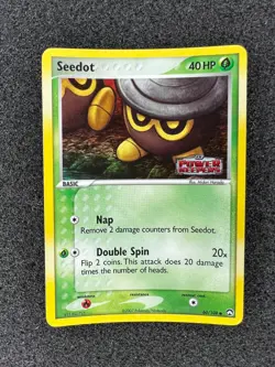 POKEMON TCG SEEDOT EX POWER KEEPERS REVERSE HOLO STAMPED 60/108 - LP - Image 1