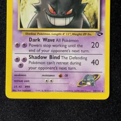 Sabrina's Gengar 29/132 Rare Gym Challenge Unlimited WOTC Pokemon Vintage - Image 4