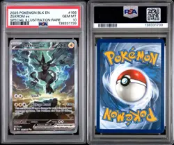 2025 POKEMON BLK EN-BLACK BOLT SPECIAL ILLUSTRATION RARE #166 ZEKROM EX PSA 10 - Image 3