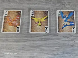 1998 POKEMON TELEVI-KUN MAGAZINE PLAYING CARDS MOLTRES ZAPDOS ARTICUNO - Image 3