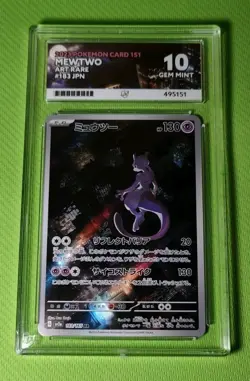 ACE 10 Mewtwo 183/165 Art Rare AR SV2a Pokemon 151 2023 Japanese GEM MINT - Image 1
