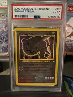 Pokemon 2002 Shining Steelix Neo Destiny Unlimited Holo Secret Rare 112/105 - Image 1