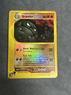 Pokemon TCG Graveler Reverse Holo 79/165 Expedition Base Set 2002 - Image 1