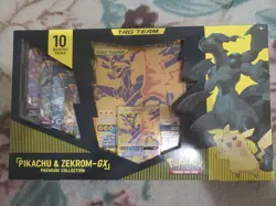 Pokemon TCG Pikachu and Zekrom GX Tag Team Premium Collection GameStop Exclusive - Image 1