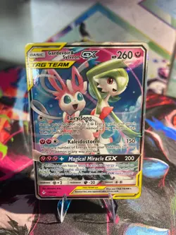 Pokemon Card - Gardevoir & Sylveon GX 130/214 Sm-Unbroken Bonds Tag Team Holo - Image 1