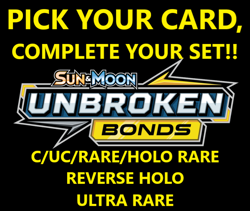 Pokemon Unbroken Bonds - Pick Your Card Complete Your Set C/UC Rare REV HOLO UR - Image 1