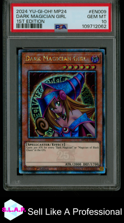 DARK MAGICIAN GIRL 1ST EDITION YU-GI-OH! MP24-25TH ANN. TIN 2024 EN009 PSA 10 - Image 1