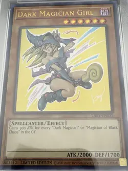 2021 YU-GI-OH! THE LOST ART PROMOTION LART-EN035 DARK MAGICIAN GIRL PSA 7 NM - Image 5