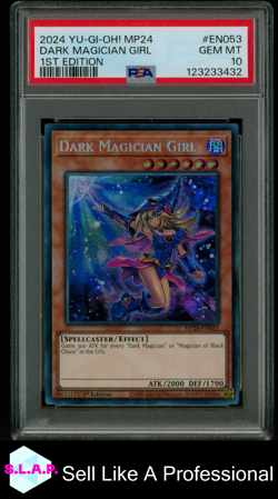 DARK MAGICIAN GIRL YU-GI-OH! EN053 2024 MP24 HOLO ENGLISH PSA GEM MINT 10 - Image 1