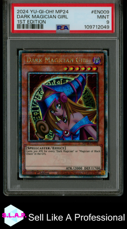 DARK MAGICIAN GIRL 1ST EDITION YU-GI-OH! MP24-25TH ANN. 2024 EN009 PSA 9 - Image 1