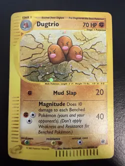 Pokemon TCG Dugtrio Expedition Base Set Holo Rare Card 10/165 MP - Image 1