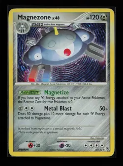Magnezone 8/130 Holo Rare Diamond and Pearl Pokemon Card - Image 1