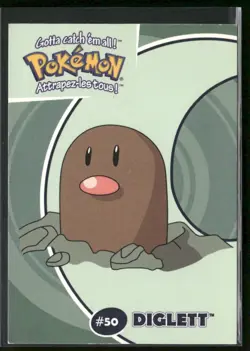 Pokemon Danone #50 Diglett 7/40 Pokemon Stadium Card - Image 1