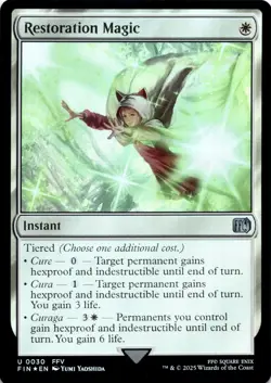 Restoration Magic FOIL Final Fantasy Magic MTG NM - Image 1