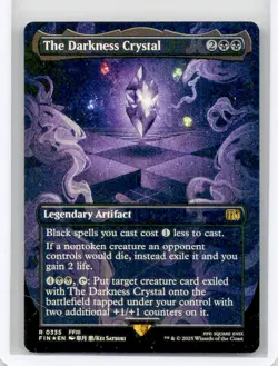 Near Mint or Better FOIL The Darkness Crystal (Borderless) #335 W/Tracking - Image 1