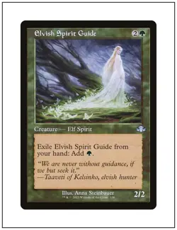 1x Elvish Spirit Guide, Retro Frame Art, Magic MTG NM - Image 1