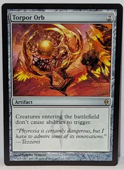 MTG Torpor Orb for sale New Phyrexia Magic The Gathering LP - Image 1