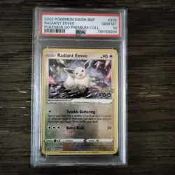 POKEMON TCG SWSH 230 BLACK STAR PROMO RADIANT EEVEE POKEMON GO GEM MT PSA 10 - Image 1