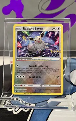 Pokemon TCG - Radiant Eevee - SWSH230 Pokemon GO - Black Star Promo NM - Image 1