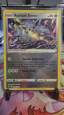 Pokemon TCG Radiant Eevee SWSH230 Black Star Promo Pokemon Card Pokemon GO NM - Image 1