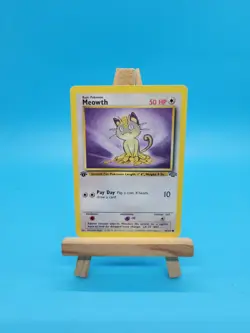 Meowth 56/64 Jungle-1st Edition Pokemon Wotc - Image 1