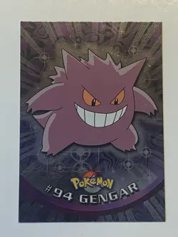 2000 Topps Pokemon TV #94 Gengar (A) Silver Foil FREE COMBINED SHIP - Image 1