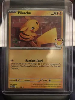 Pikachu Stamped Promo (051/162) [Cosmos Holo] (NM) - Pokemon - Pokemon Day 30th - Image 1