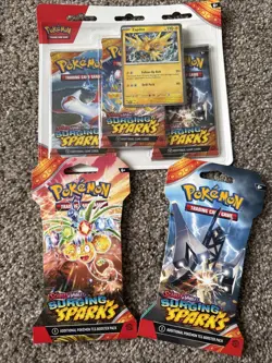 Pokemon PACKS Scarlet And Violet Surging Sparks Lot OF 5 - Image 1