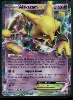 Alakazam EX 25/124 - Pokemon TCG Fates Collide 2016 - Image 1