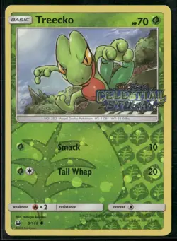 Treecko 8/168 Cosmos Holo - Pokemon TCG Celestial Storm 2018 Toys R us Promo - Image 1