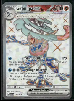 Greninja EX 198/167 Full Art - Pokemon TCG Twilight Masquerade 2024 NM - Image 1
