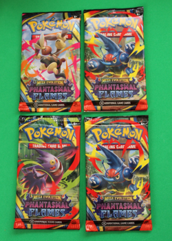 POKEMON MEGA EVOLUTION PHANTASMAL FLAMES 4 BOOSTER PACKS SEALED - Image 1