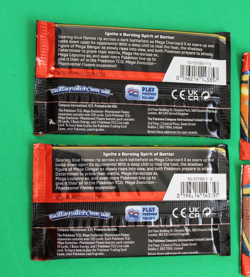 POKEMON MEGA EVOLUTION PHANTASMAL FLAMES 4 BOOSTER PACKS SEALED - Image 4
