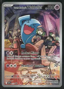 Team Rocket's Wobbuffet SVP 203 - Pokemon TCG Black Star Promo NM - Image 1