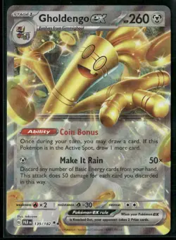 Gholdengo EX 139/182 - Pokemon TCG Paradox Rift NM - Image 1