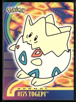 Togepi #175 Blue Logo - Pokemon Topps Johto TV Animation - Image 1