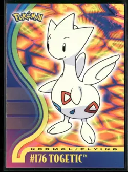 Togetic #176 Blue Logo - Pokemon Topps Johto TV Animation - Image 1