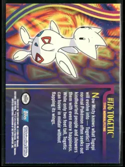 Togetic #176 Blue Logo - Pokemon Topps Johto TV Animation - Image 2