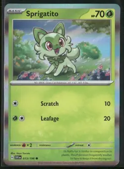 Sprigatito 013/198 Mirage Holo - Pokemon TCG Scarlet & Violet Promo - Image 1