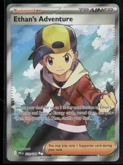 Ethan's Adventure 221/182 Full Art - Pokemon TCG Destined Rivals 2025 NM - Image 1