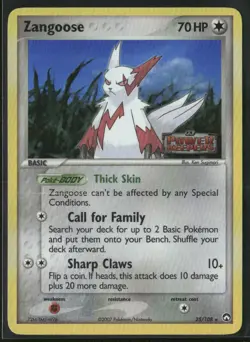 Zangoose 25/108 Reverse Holo - Pokemon TCG EX Power Keepers 2007 - Image 1